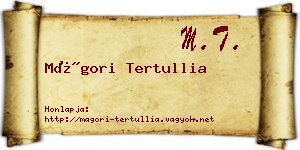 Mágori Tertullia névjegykártya